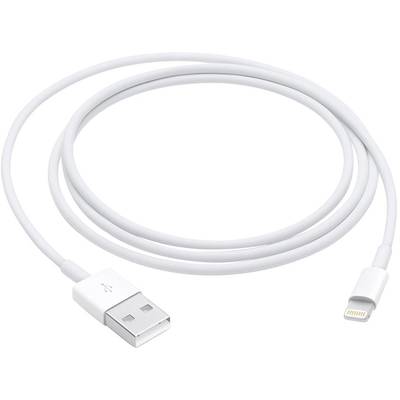  Apple iPad/iPhone/iPod Csatlakozókábel [1x USB 2.0 dugó, A típus - 1x Apple Dock dugó Lightning] 1.00 m Fehér