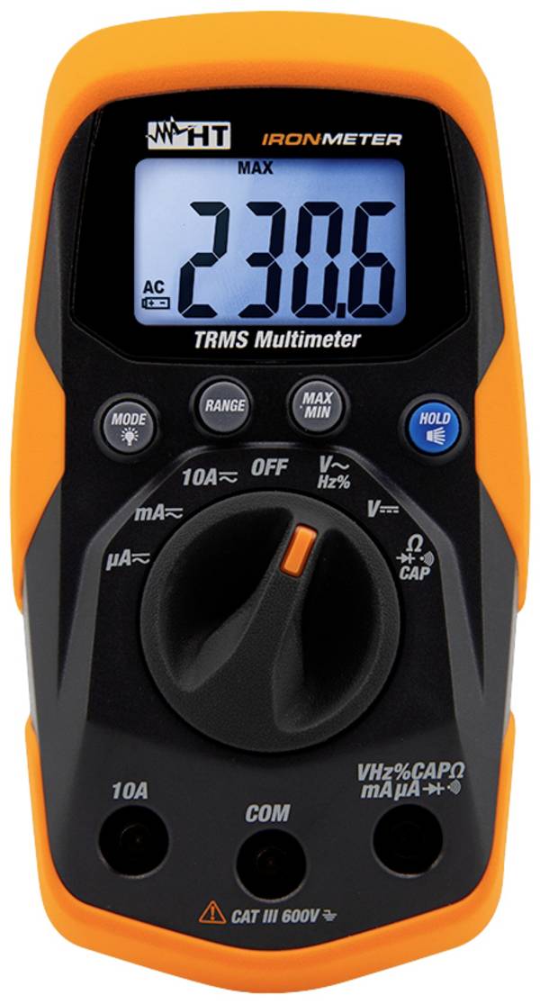 HT Instruments IRONMETER Kézi multiméter Kalibráció (ISO) digitális  CAT III 600 V Kijelző (digitek): 4000