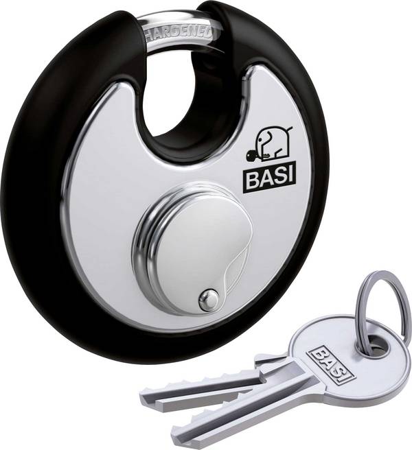 Basi 6100-7020-SCHW Függő lakat  Különböző időben záródó   Fekete