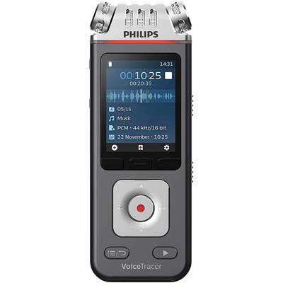 Philips DVT-7110 Digitális diktafon Felvétel időtartam (max.) 2147 óra Antracit, Króm