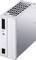 Egy ezüstszínű BLOCK márkájú tápegység felső szellőzőnyílásokkal és oldalsó csatlakozó kapcsokkal, PC-0124-100-4 típus.