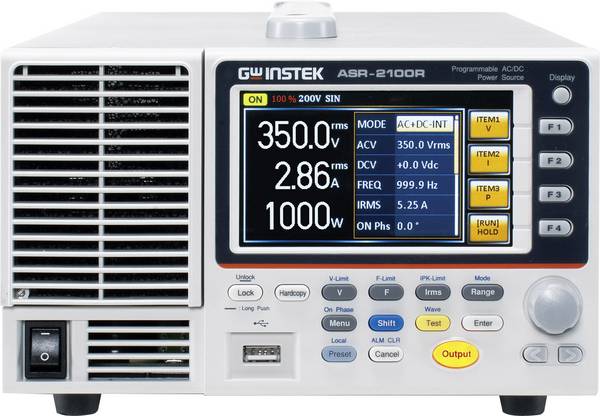 GW Instek ASR-2100R Labortápegység, szabályozható Kalibráció (DAkkS) 0.1 - 500 V 10 mA 1000 W   Kimenetek száma 1 x