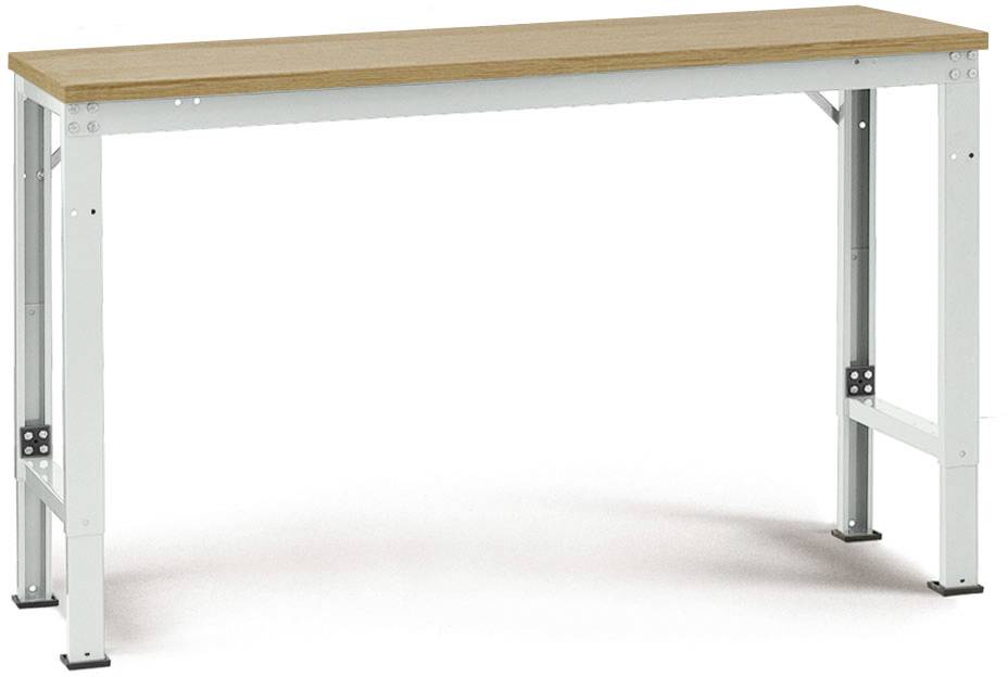 Manuflex AU7115.7035 Munkalap az UNIVERSAL speciális, multiplex tetővel, Szélesség x 2000 = 800 x 722-1022 mm Élénk szürke (RAL 7035)