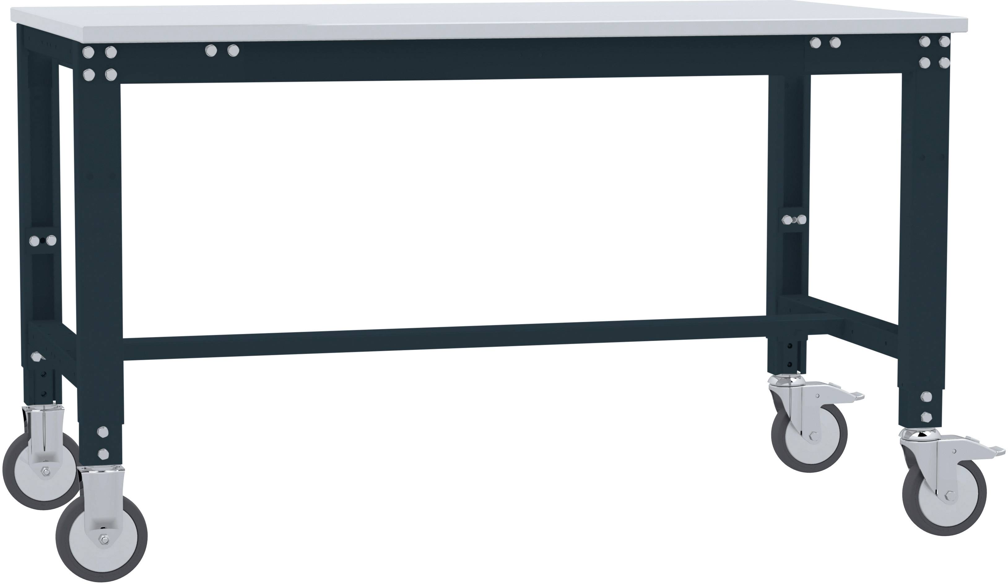 Manuflex AU7341.7016 Munkaasztal UNIVERSAL speciális hordozható melamin tetejű, szélesség nagysága = 1500 x 600 x 752-972 mm Antracit