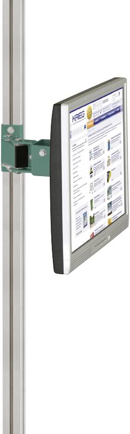Manuflex ZB8290.0001 Monitor támogatás a CANTOLAB és az ALU számára 80 mm-es kettős csatlakozással, VESA adapter 100 mm-rel, szürke zöld HF 0001