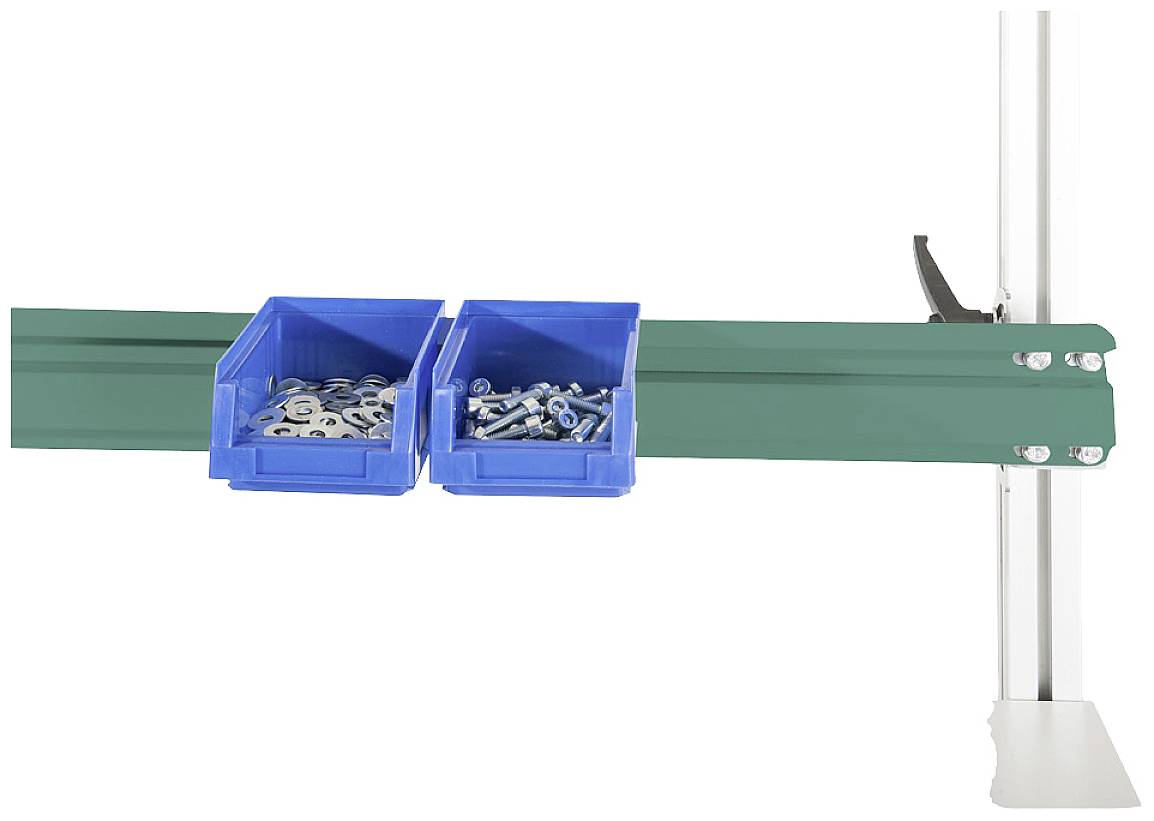 Manuflex ZB8253.0001 Doboz tartósín a CANTOLAB és az ALU számára szürke zöld színben, HF 0001, Sz xxxH = 1996 x 2 x 100 mm