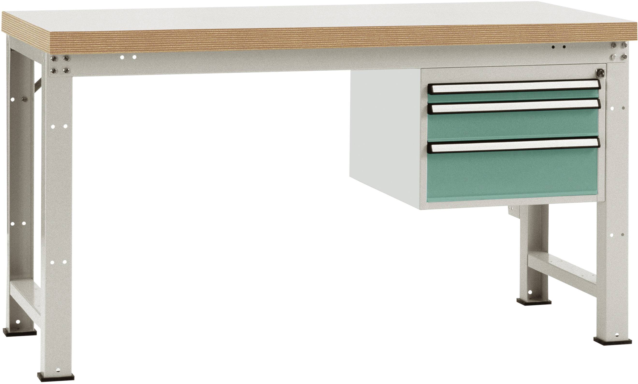 Manuflex WP5412.0001 Munkapad Szürke, Zöld