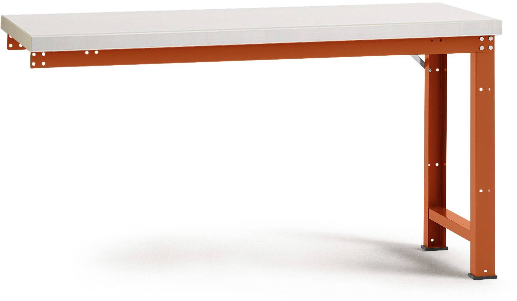 Manuflex WP4006.2001 Munkapad ráépíthető modul (Sz x Ma x Mé) 1250 x 840 x 700 mm Pirosas narancs (RAL 2001)