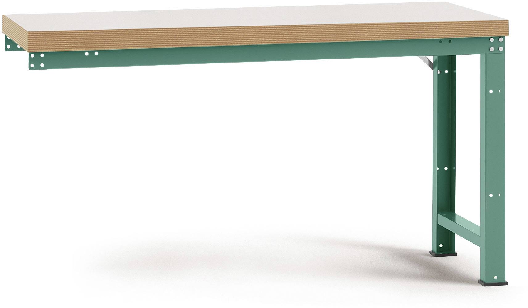 Manuflex WP4019.0001 Munkapad ráépíthető modul (Sz x Ma x Mé) 1500 x 840 x 700 mm Szürke, Zöld