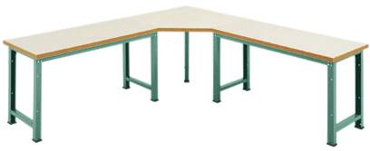 Manuflex WP1415.0001 A PROFI ötszögletű összekötő elem multiplex lemezzel, asztali mélységhez = 700 mm Szürke, Zöld