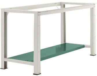 Manuflex ZB3612.0001 Középső polc PROFI standard soros munkapadokhoz, szélesség: 1500 x 700 mm, szélesség: magasság = 1438 x 370 x 50 mm
