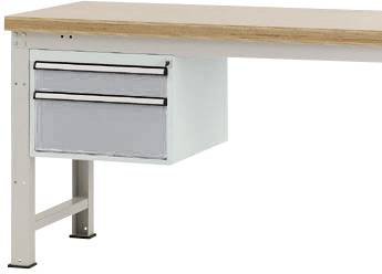 Manuflex ZB4581.9006 PROFI háztartó, használható magasság 300 mm, 2 fiókkal. 700 mm munkapad mélységhez