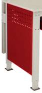 Manuflex LZ3350.3003 ESD Oldalsó panel az UNIVERSAL standard ESD munkaasztalokhoz, szélesség 606 x 538 mm, az asztal mélysége 800 mm