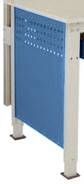 Manuflex LZ3350.5007 ESD Oldalsó panel az UNIVERSAL standard ESD munkaasztalokhoz, szélesség 606 x 538 mm, az asztal mélysége 800 mm