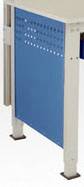 Manuflex LZ3340.3003 ESD Oldalsó panel az UNIVERSAL Spezial & Ergo K + E ESD munkaasztalokhoz, szélesség 606 x 538 mm, 800 mm mélységhez