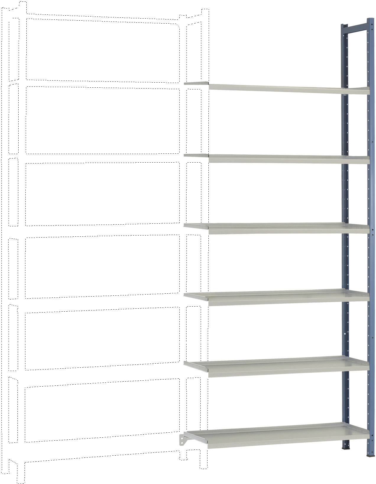 Manuflex RA2214.5007 Polc ráépíthető modul (Sz x Ma x Mé) 960 x 2250 x 300 mm Acél padló