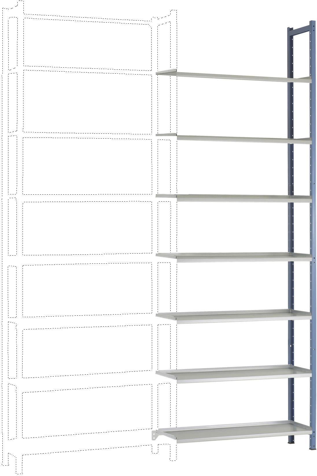 Manuflex RA2216.5007 Polc ráépíthető modul (Sz x Ma x Mé) 960 x 1900 x 600 mm Acél padló