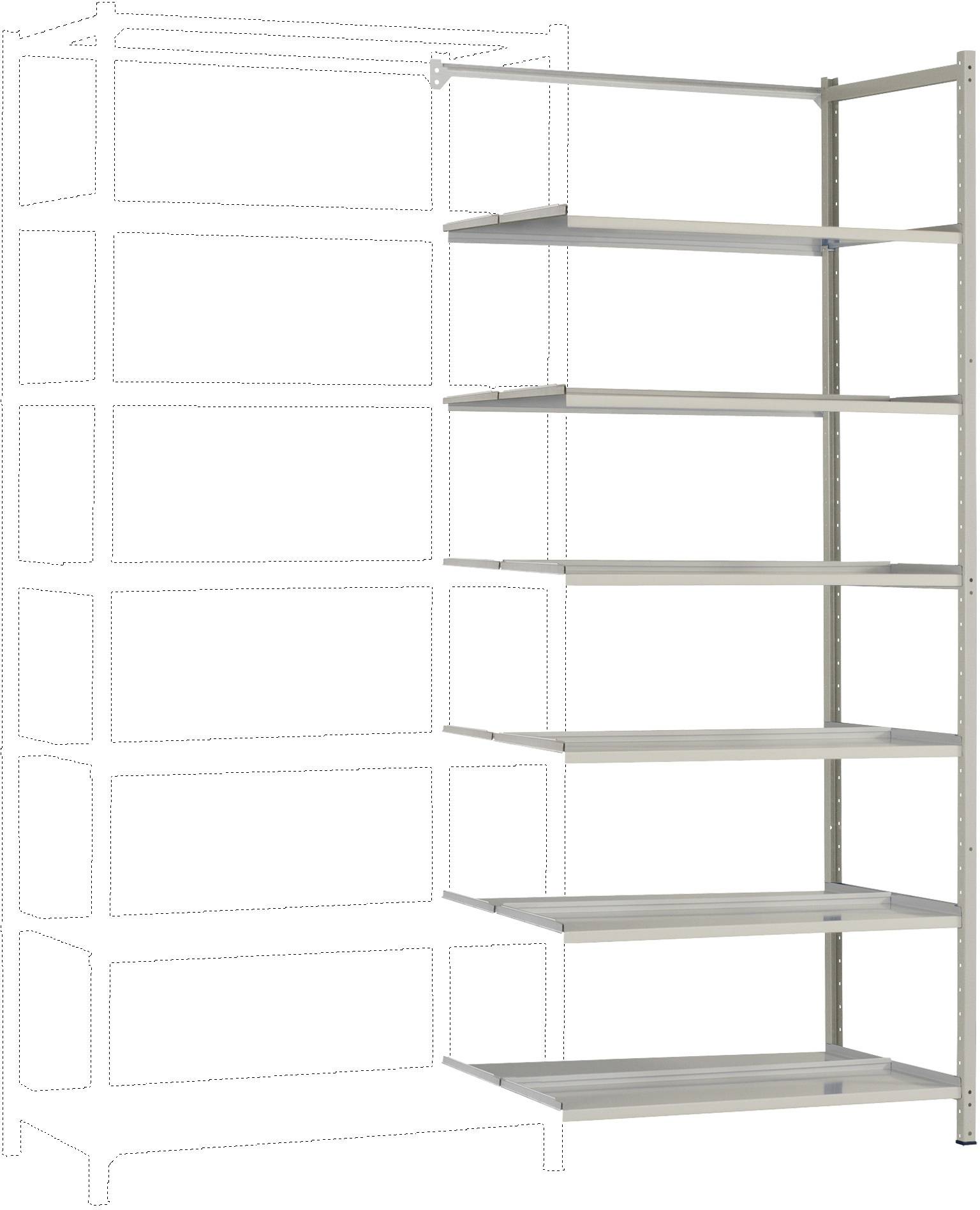 Manuflex RA3294.7035 Polc ráépíthető modul (Sz x Ma x Mé) 1250 x 2000 x 700 mm Acél padló
