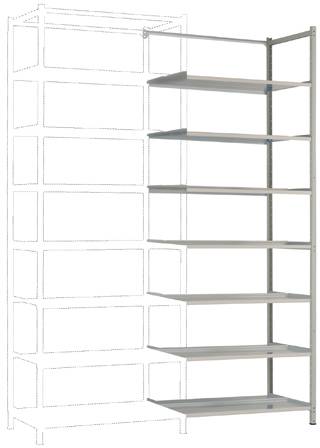 Manuflex RA3296.7035 Polc ráépíthető modul (Sz x Ma x Mé) 1250 x 2000 x 700 mm Acél padló