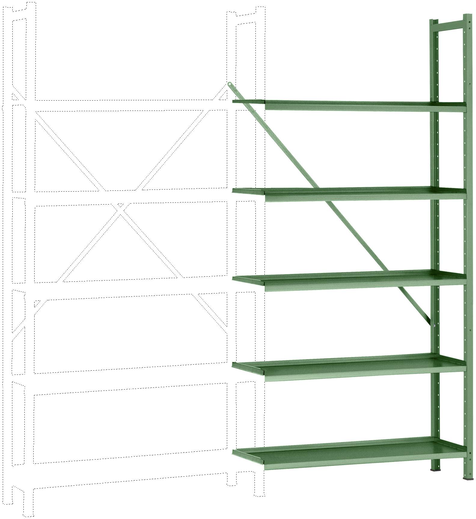 Manuflex RA3152.6011 Polc ráépíthető modul (Sz x Ma x Mé) 1280 x 2500 x 1000 mm Acél padló