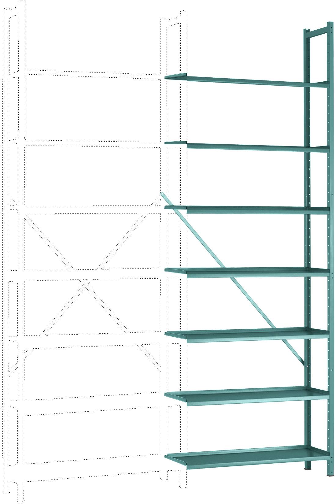 Manuflex RA3172.5021 Polc ráépíthető modul (Sz x Ma x Mé) 1250 x 2500 x 800 mm Acél padló