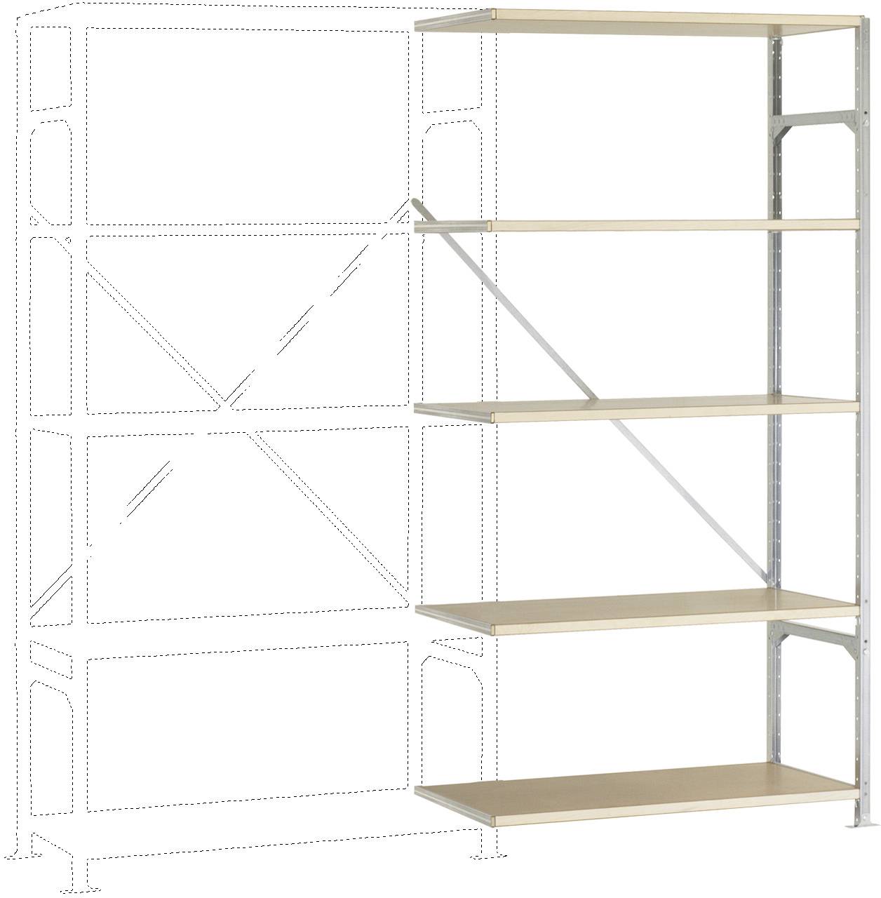 Manuflex RB1129 Polc ráépíthető modul (Sz x Ma x Mé) 1000 x 2000 x 800 mm Fa padló