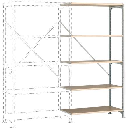 Manuflex RM4130 Polc ráépíthető modul (Sz x Ma x Mé) 1000 x 2000 x 700 mm Fa padló