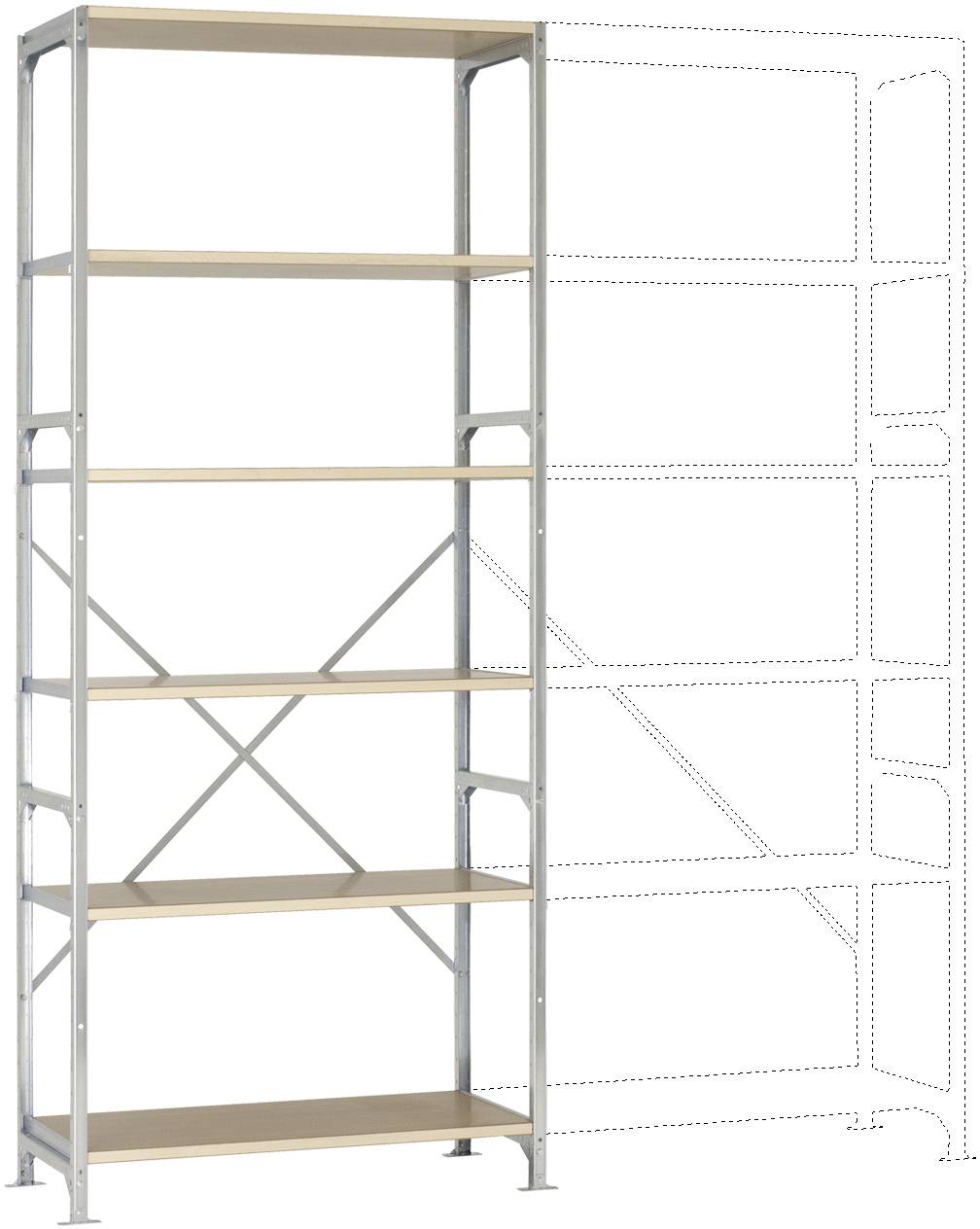 Manuflex RM2165 Polc alapmodul (Sz x Ma x Mé) 1030 x 2500 x 500 mm Fa padló