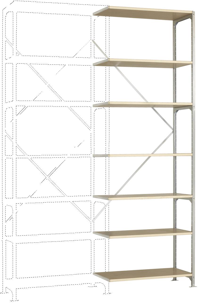 Manuflex RM2245 Polc ráépíthető modul (Sz x Ma x Mé) 1000 x 3000 x 500 mm Fa padló