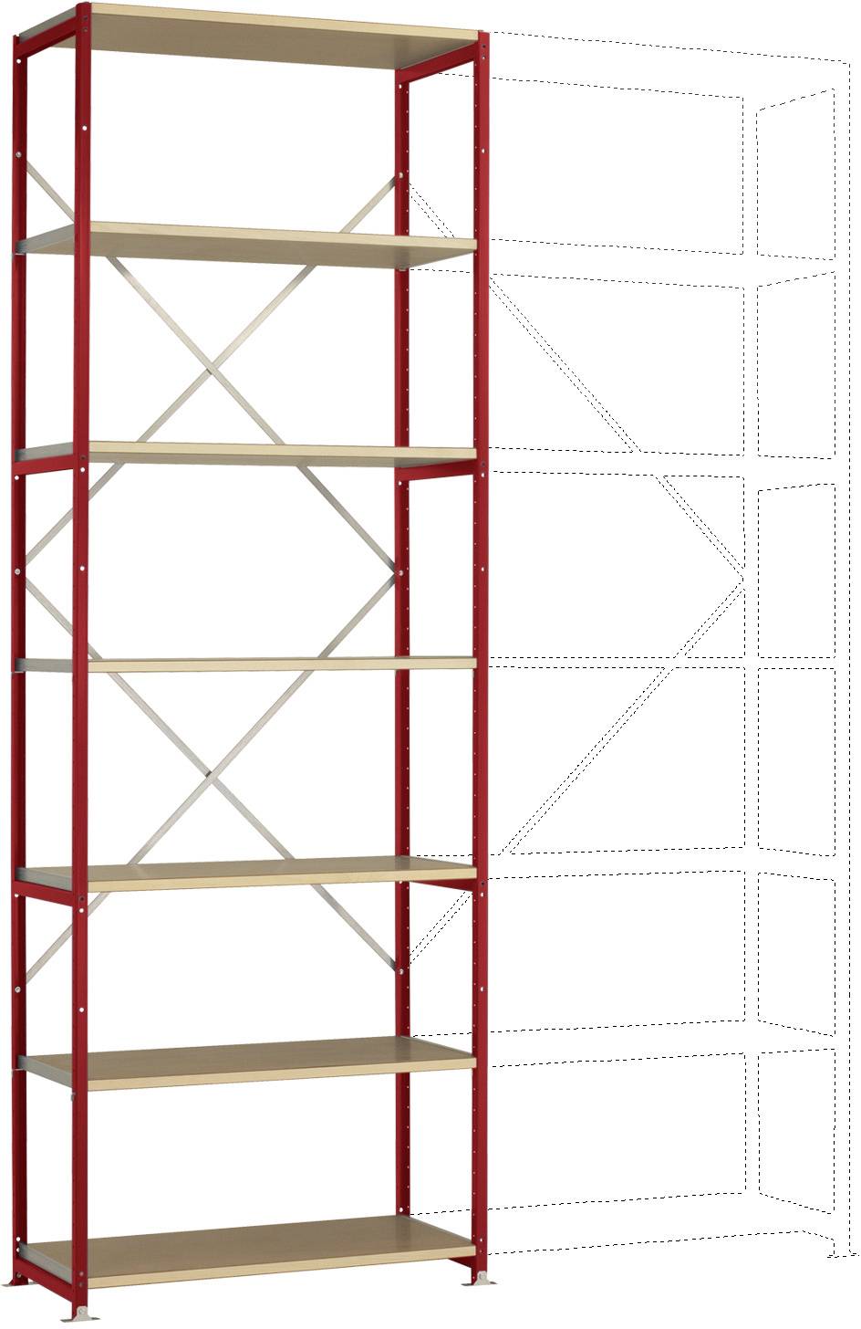 Manuflex RP1605.3003 Polc alapmodul (Sz x Ma x Mé) 1030 x 3000 x 300 mm Fa padló
