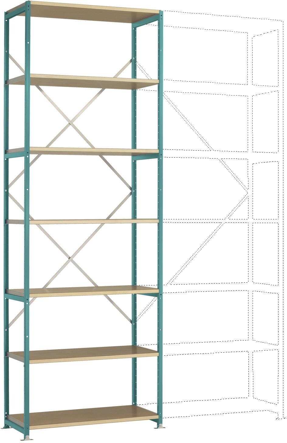 Manuflex RP1614.5021 Polc alapmodul (Sz x Ma x Mé) 1030 x 3000 x 700 mm Fa padló