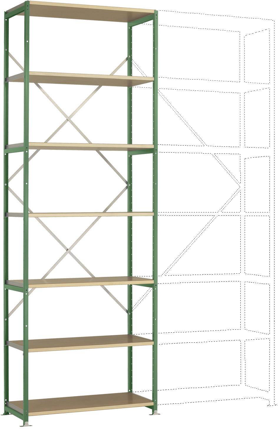 Manuflex RP1614.6011 Polc alapmodul (Sz x Ma x Mé) 1030 x 3000 x 700 mm Fa padló