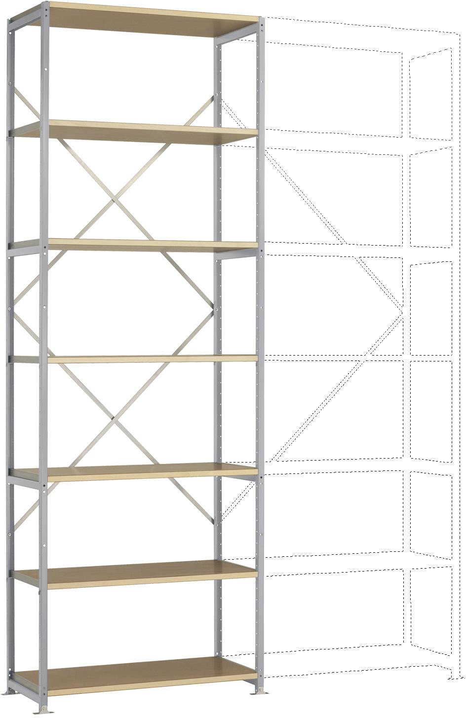 Manuflex RP1614.9006 Polc alapmodul (Sz x Ma x Mé) 1030 x 3000 x 700 mm Fa padló