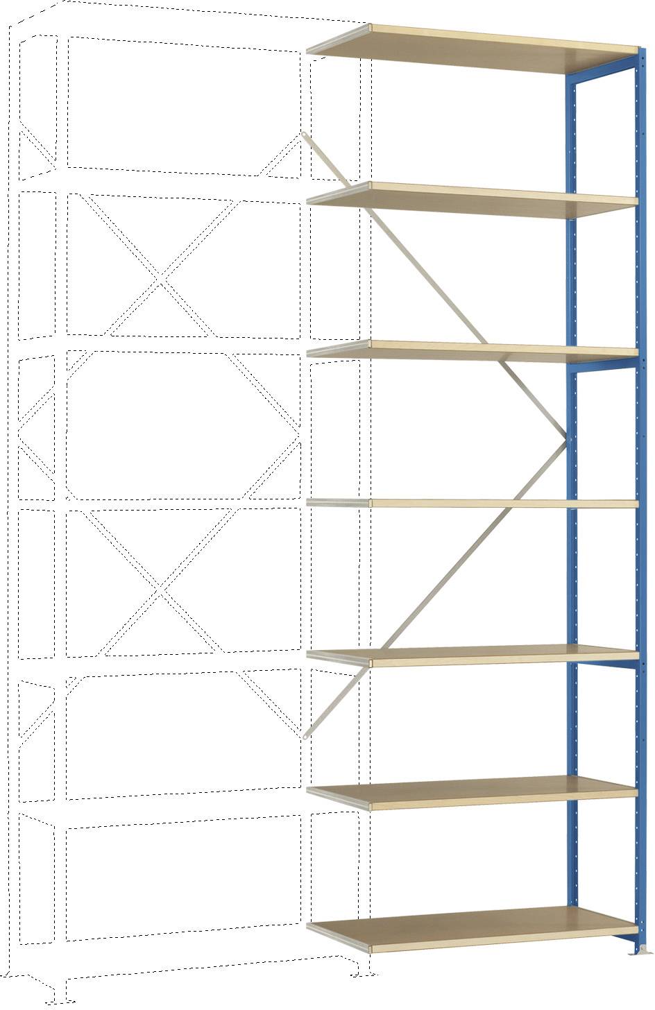 Manuflex RP1705.5007 Polc ráépíthető modul (Sz x Ma x Mé) 1000 x 3000 x 300 mm Fa padló