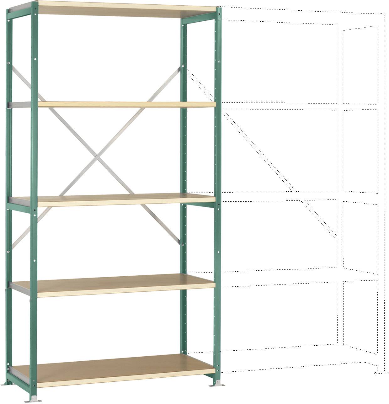 Manuflex RP1012.0001 Polc alapmodul (Sz x Ma x Mé) 1030 x 2000 x 500 mm Fa padló