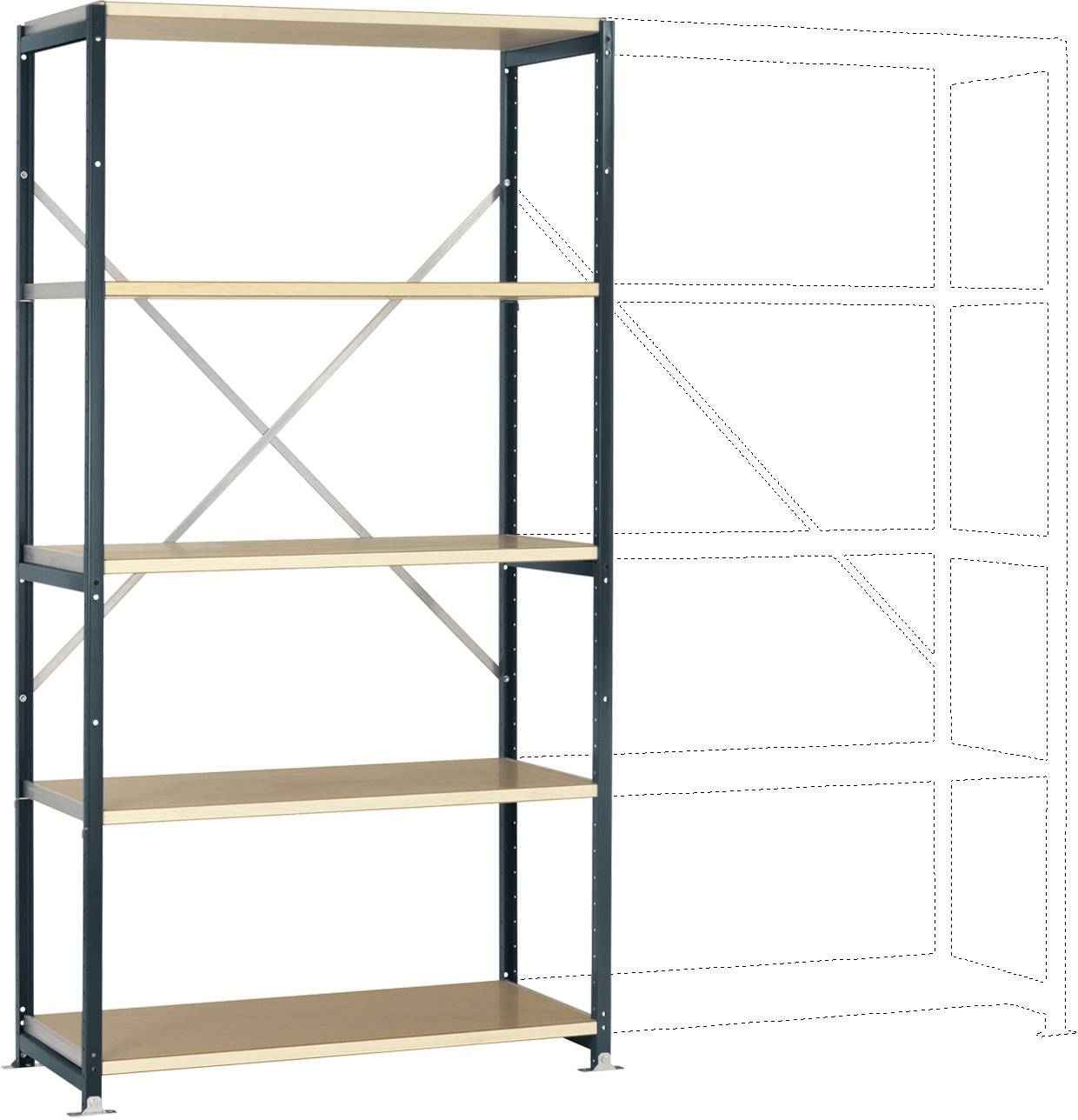 Manuflex RP1012.7016 Polc alapmodul (Sz x Ma x Mé) 1030 x 2000 x 500 mm Fa padló