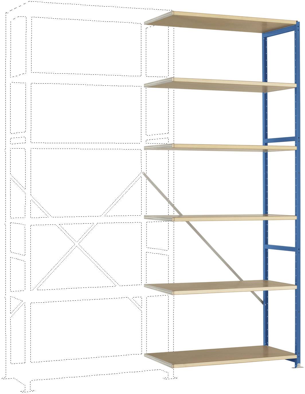 Manuflex RP1414.5007 Polc ráépíthető modul (Sz x Ma x Mé) 1000 x 2500 x 700 mm Fa padló
