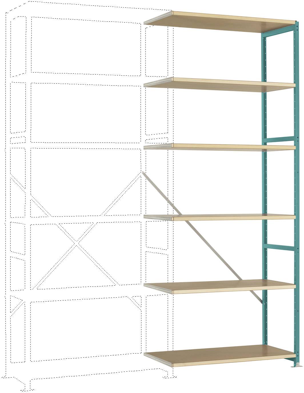 Manuflex RP1414.5021 Polc ráépíthető modul (Sz x Ma x Mé) 1000 x 2500 x 700 mm Fa padló