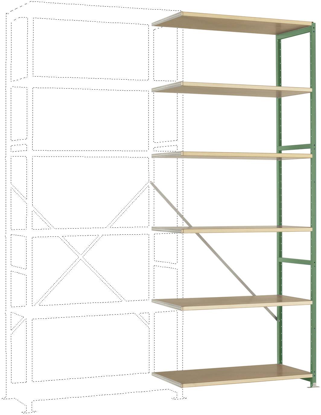 Manuflex RP1414.6011 Polc ráépíthető modul (Sz x Ma x Mé) 1000 x 2500 x 700 mm Fa padló