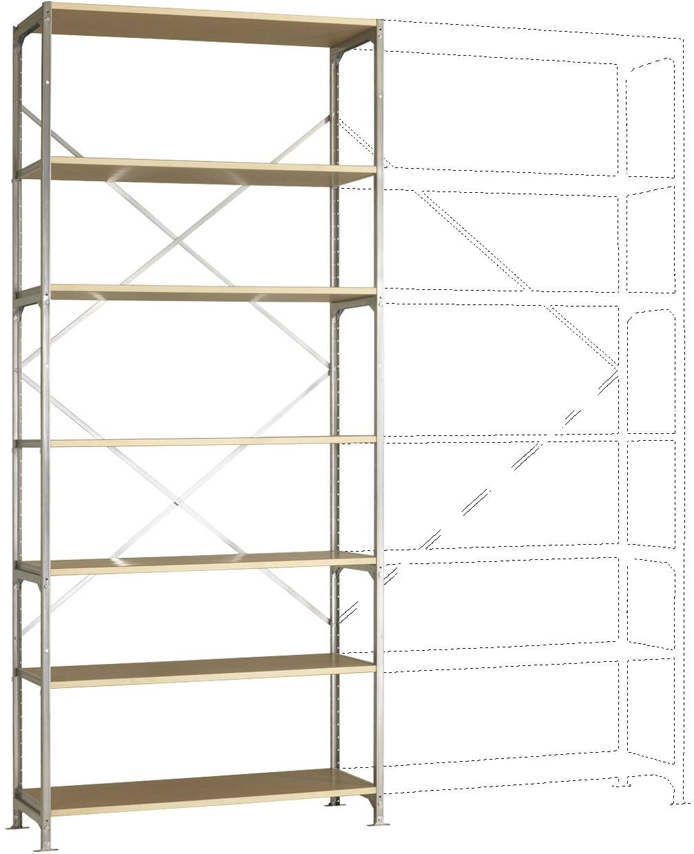 Manuflex RM2239 Polc alapmodul (Sz x Ma x Mé) 1250 x 2000 x 500 mm Fa padló