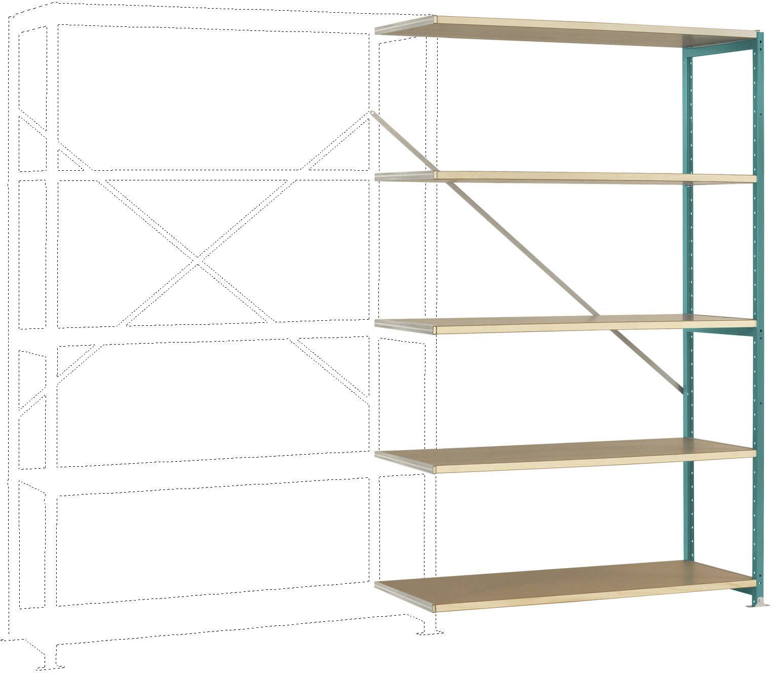 Manuflex RP1127.5021 Polc ráépíthető modul (Sz x Ma x Mé) 960 x 1900 x 300 mm Fa padló