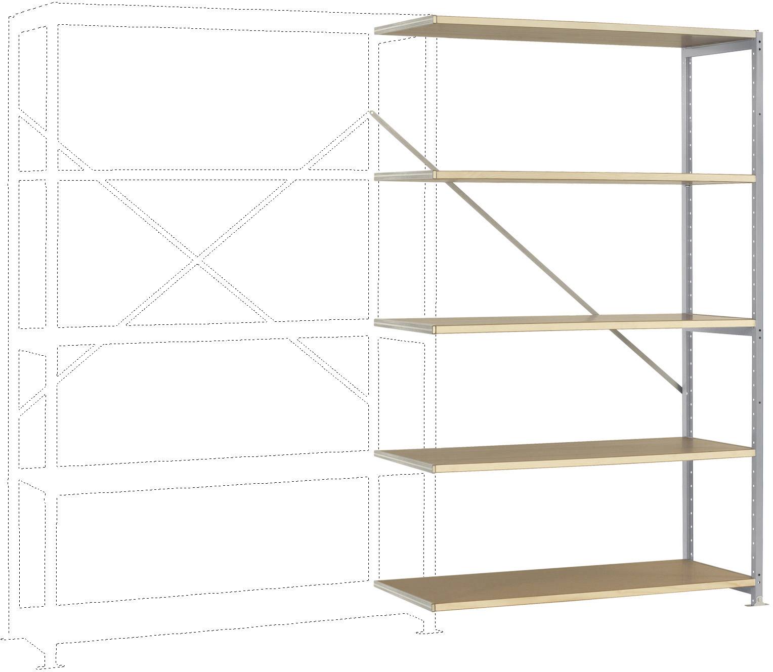 Manuflex RP1127.9006 Polc ráépíthető modul (Sz x Ma x Mé) 960 x 2600 x 300 mm Fa padló