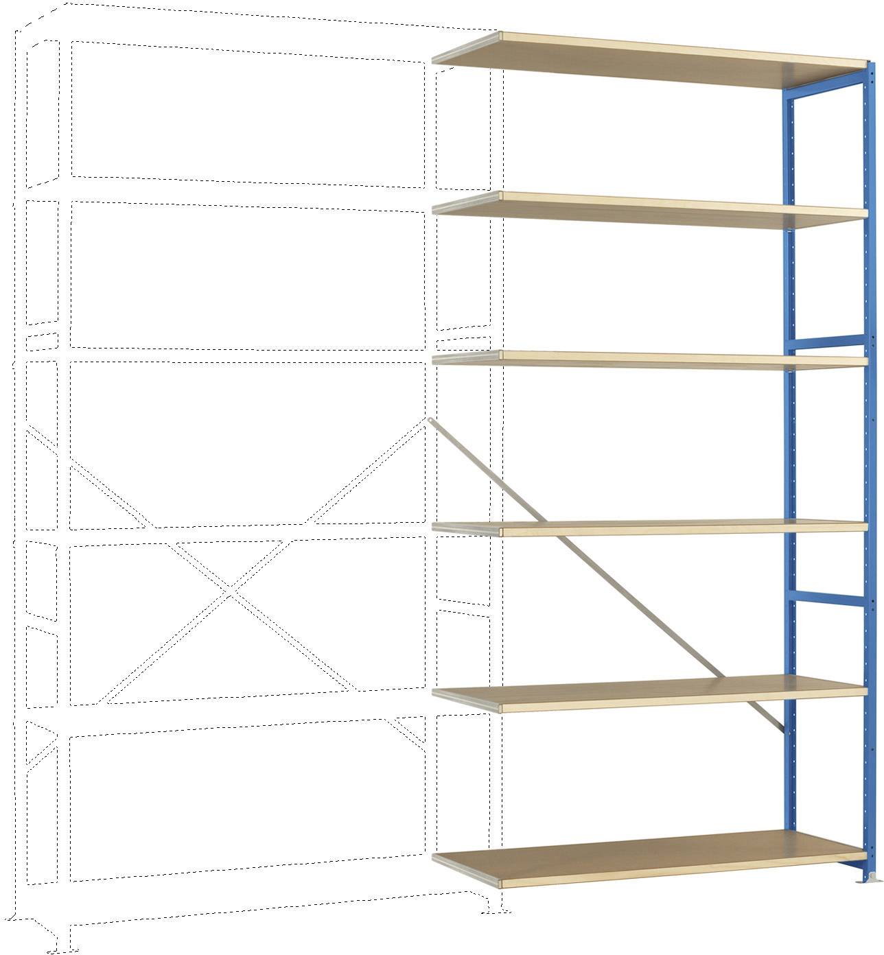 Manuflex RP1429.5012 Polc ráépíthető modul (Sz x Ma x Mé) 960 x 2600 x 300 mm Fa padló