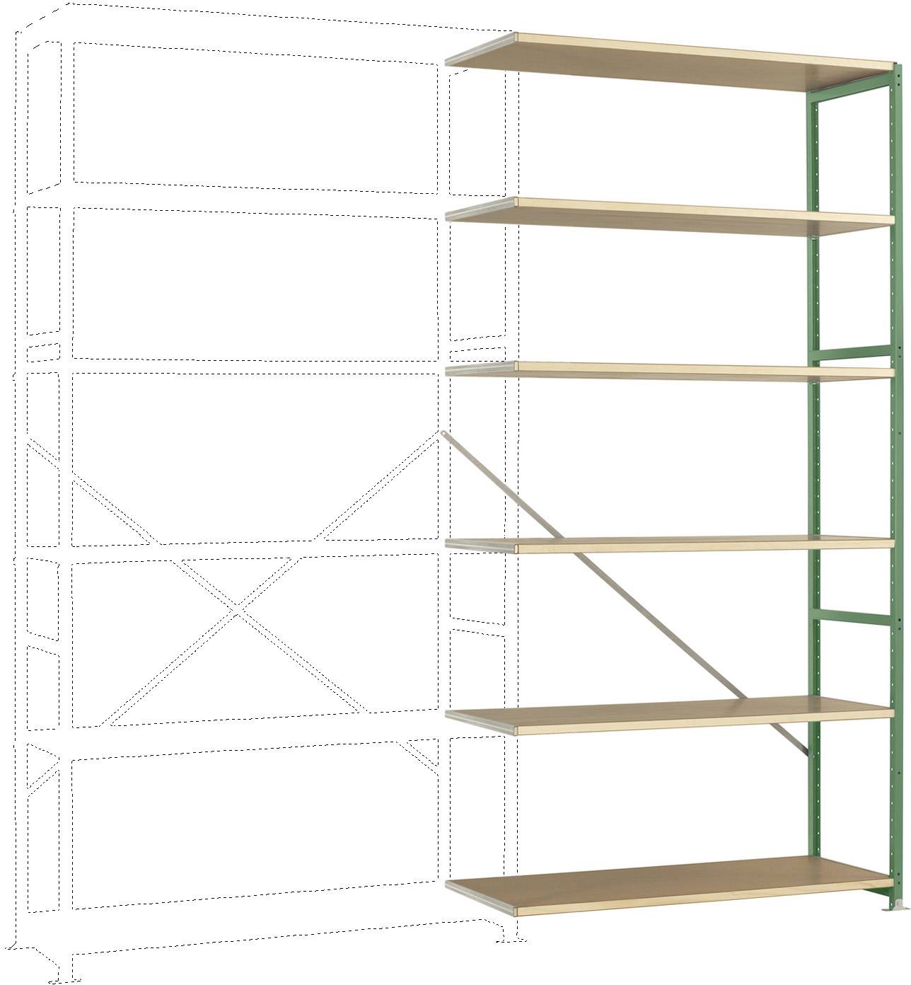 Manuflex RP1429.6011 Polc ráépíthető modul (Sz x Ma x Mé) 960 x 2600 x 300 mm Fa padló
