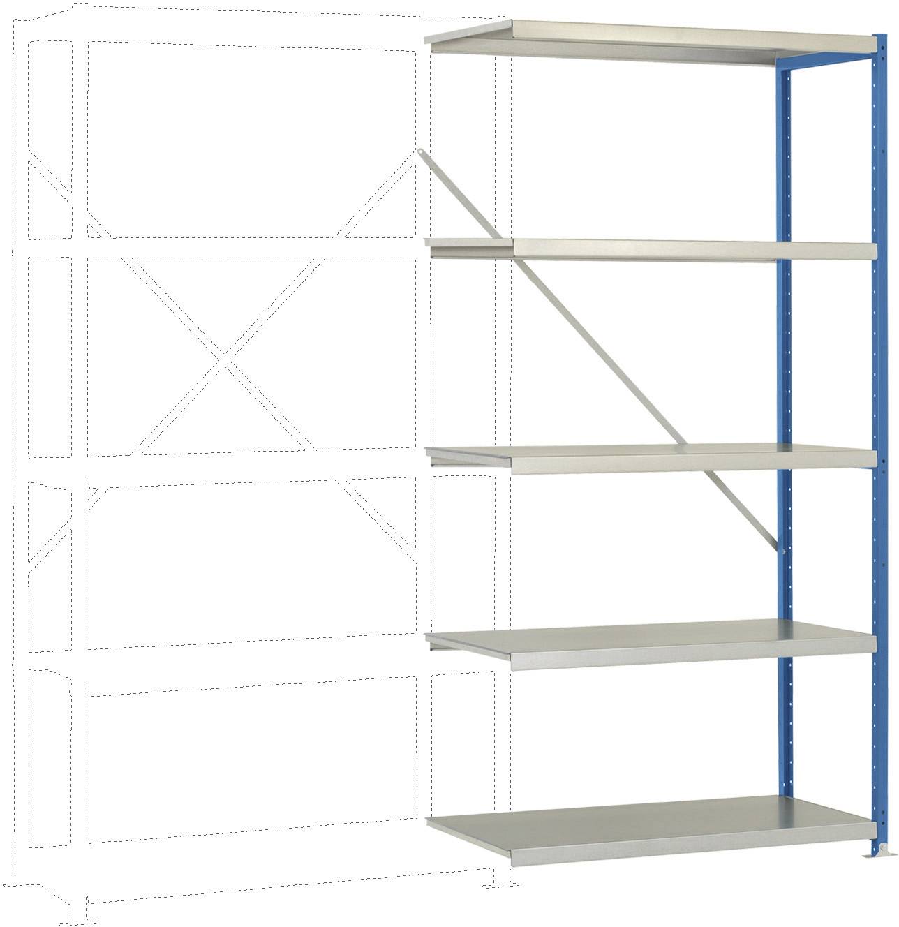 Manuflex RP1118.5007 Polc ráépíthető modul (Sz x Ma x Mé) 1000 x 2000 x 400 mm Acél padló