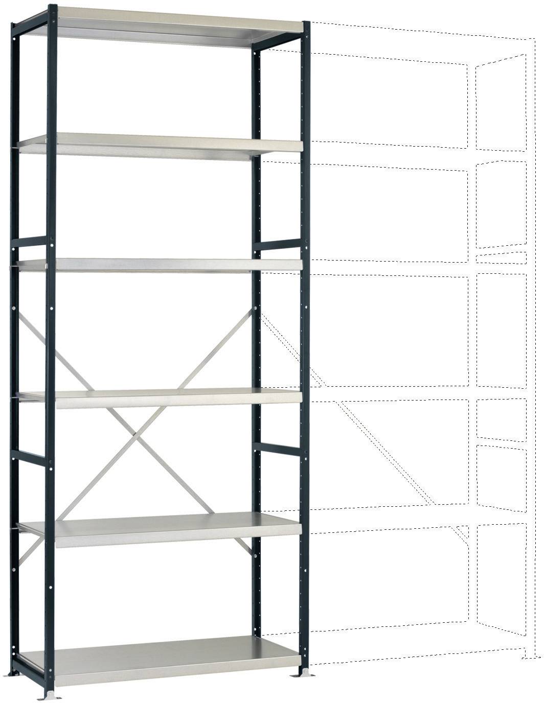 Manuflex RP1320.7016 Polc alapmodul (Sz x Ma x Mé) 1030 x 2500 x 600 mm Acél padló