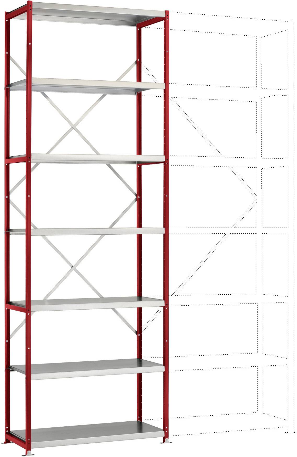 Manuflex RP1617.3003 Polc alapmodul (Sz x Ma x Mé) 1030 x 3000 x 300 mm Acél padló