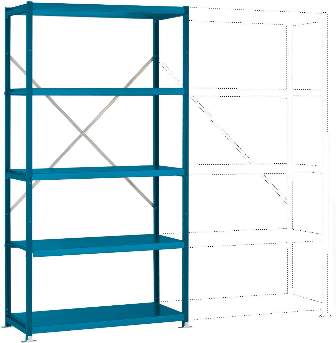 Manuflex RP1052.5012 Polc alapmodul (Sz x Ma x Mé) 1030 x 2000 x 400 mm Acél padló