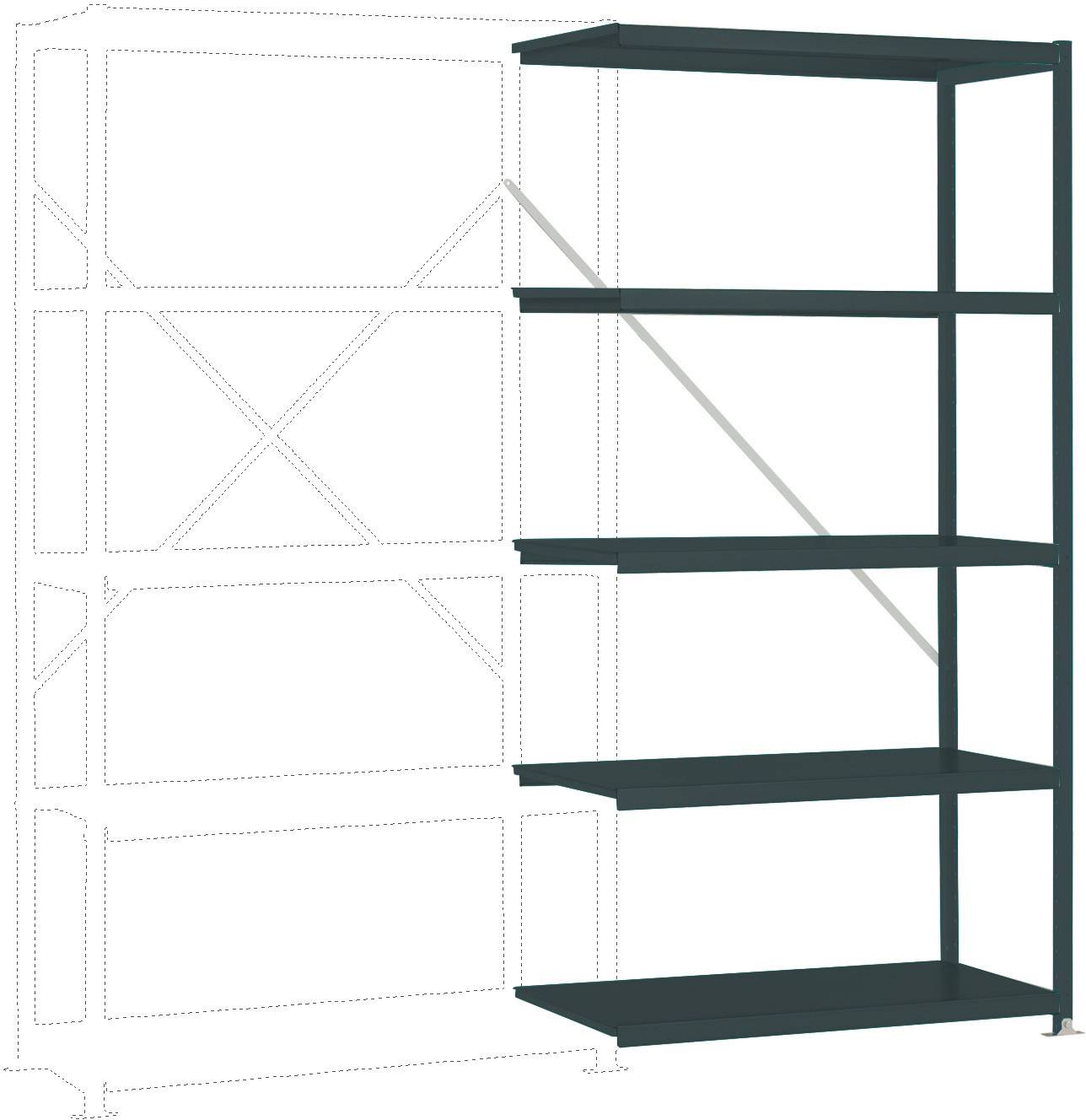 Manuflex RP1152.7016 Polc ráépíthető modul (Sz x Ma x Mé) 1000 x 2000 x 400 mm Acél padló
