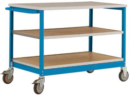 Manuflex MW1007.5012 Mobil munkapad (Sz x Ma x Mé) 1135 x 802 x 590 mm Élénk kék (RAL 5012)